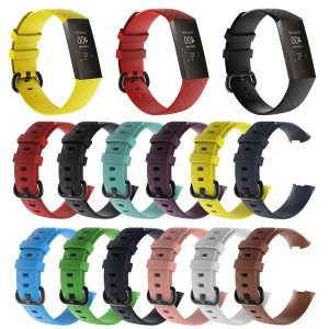 for fitbit charge3 silicone band straps offical silicone wristband sport smart bands accessories wristband breathable bracelet charge 3