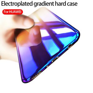 for huawei p20 pro phone case blu-ray mobile phone case plating gradient protection sleeve anti-drop anti-collision