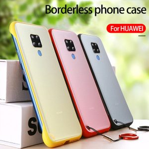 for huawei p30 pro phone case borderless mobile phone case matte transparent drop protection cover send matching ring