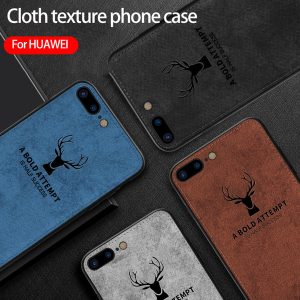 for huawei p30 pro phone case cloth texture elk mobile phone case cooling anti-fall protection cover