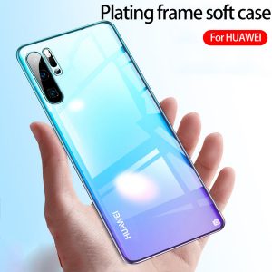 for huawei p30 pro phone case electroplated mobile phone case ultra-thin transparent anti-fall tpu protective cover