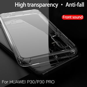 for huawei p30 pro phone case front sound hole phone case airbag drop prevention transparent tpu soft protection cover