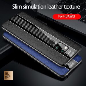 for huawei p30 pro phone case imitation leather texture sports car phone case ultra-thin silicone anti-fall protective cover