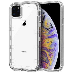 for iphone 11 case clear 3in1 heavy duty full-body protection cover phone case for iphone 11 pro max for samsung galaxy s20