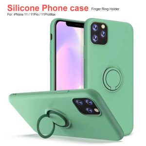 for iphone 11 iphone x case silicone ring holder case back cover for iphone 6plus 7 8