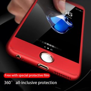 for iphone 11 phone case 360° all-inclusive pc hard case anti-drop anti-collision protective cover send tempered film