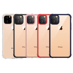 for iphone 11 pro max cell phone cases tpu pc hard anti-scratch anti-fingerprint thin feel case