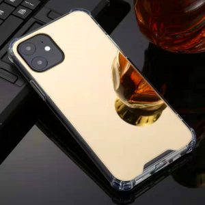 for iphone 11 pro max luxury acrylic mirror phone cases airbag anti-falling back cover shockproof protector for apple 11 x xr xs max 7 8plus