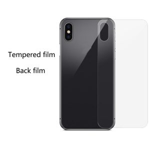 for iphone 11 pro max xs xr 8 plus 6 7 8 explosion-proof glass film tempered film back film