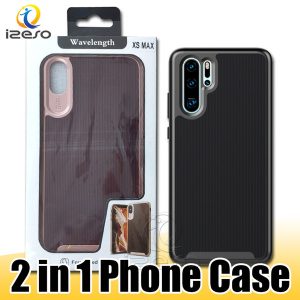 for iphone 11 pro samsung note 10 plus s10 5g s10e a70 huawei p30 shockproof hybrid tpu pc phone case with retail packaging