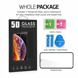 for iphone 11 pro x xr max 5d tempered glass full body cover curved film screen protector for iphone 6 6s 7 8 plus with package