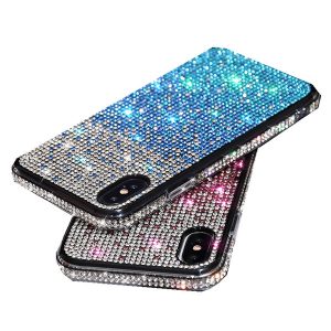 for iphone 11 pro xr x xs max 8 7 6 plus rhinestone phone case fashion premium luxury bling glitter shockproof case girl