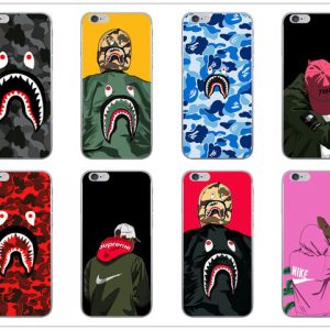 for iphone 11 pro xs max xr luxury design shark mouth phone case 6 7 8 x plus brand soft cell phone cases