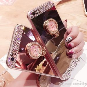 for iphone 11 pro xs max xr x 8 7 6 plus for samsung s9 s8 s10 plus note 8 9 10 luxury diamond soft mirror iphone 6s 7 8 plus case