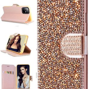 for iphone 11 wallet case glitter bling magnetic flip leather case for iphone 11 pro max x xr xs max 6 7 8plus