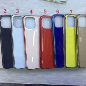 for iphone 11pro max xr xs max case luxury electroplated phone cases tempered glass back cover fashion protector