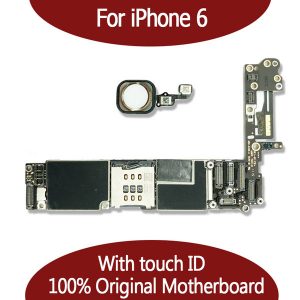 for iphone 6 6g motherboard 16gb 64gb logic board unlocked with touch id finger print 100% good working mainboard ios