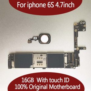 for iphone 6s 16g 64g 128gb motherboard with touch id with fingerprint original unlocked for iphonbe 6s logic board by ing