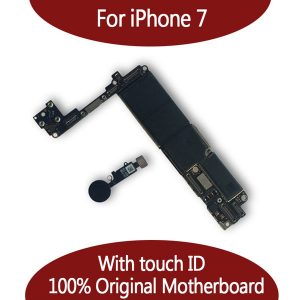 for iphone 7 32gb 128gb motherboard with touch id & fingerprint,original unlocked logic board ing