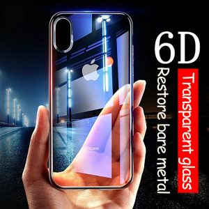 for iphone x phone case transparent tempered glass shell anti-fall all-inclusive protective cover support 3pcs delivery