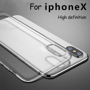 for iphone x phone case transparent tpu soft phone case anti-fall shell silicone shell support 2pcs delivery