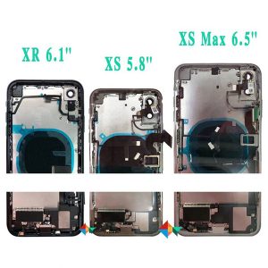 for iphone x xs max back middle frame chassis full housing assembly battery cover door rear with flex cable+ dhl