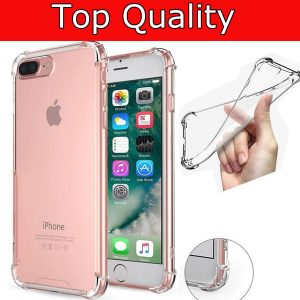 for iphone x xs max xr 11 pro max 7 8 plus shockproof tpu case back cover transparent soft thicken clear gel rubber bulky corners