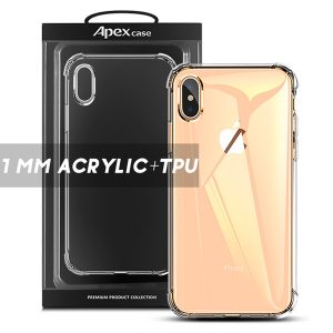 for iphone x xs max xr 7 8 shockproof air cushion 1mm clear acrylic tpu phone case for huawei p30 s10 plus s10e with retail package