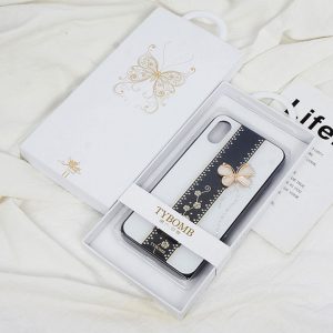 for iphone x xs phone case new diamond-encrusted butterfly plating silicone phone case support 10pcs delivery