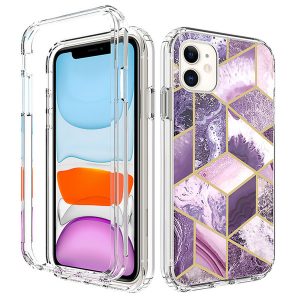 for iphone xr xs xs max 7 7 plus soft tpu bumper edge+transparent hard acrylic with design oppbag