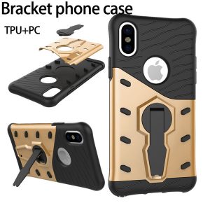 for iphone xs max phone case 360° bracket mobile phone case tpu+pc anti-fall protection cover support 1pcs delivery