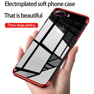 for iphone xs max phone case explosion-proof glass full transparent mobile phone case plating ultra-thin anti-drop support 10pcs delivery