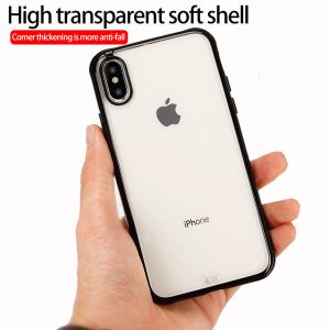 for iphone xs max phone case transparent soft case two-color protective cover anti-fall tpu protective cover support 10pcs delivery