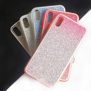 for iphone xs max phone case two-color material transparent soft edge shiny back cover support 10pcs delivery