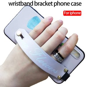 for iphone xs max phone case wristband bracket phone case silicone all inclusive drop protection cover support 10pcs delivery