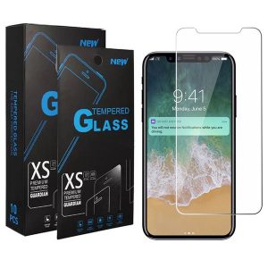 for iphone xs max xr x 8 plus 7 6s 5s j3 achieve j7 refine e5 plus g6 play stylo 4 j2 core 1x clear tempered glass screen protector +package