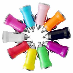 for iphone7 usb car charger colorful bullet mini car charge portable charger universal adapter for iphone 6 5