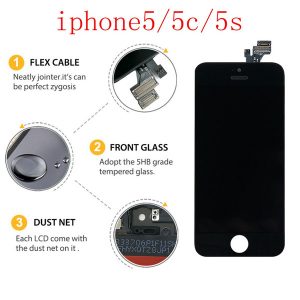 for original iphone5 series lcd touch screen ipone5 5c 5s original mobile phone display + dhl shipping