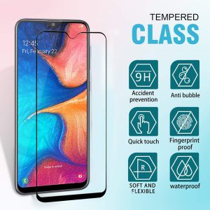 for samsung a10e samsung a20/a50 9h us version high quailty 9h hardness silk screen protector anti scratch front full cover tempered glass