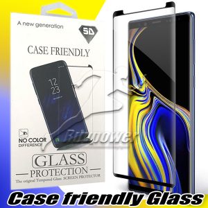 for samsung galaxy s10 s10e note 9 10 plus s9 note 8 s8 case friendly tempered glass screen protector with package