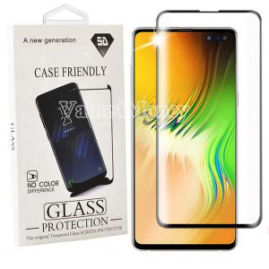 for samsung note 10 plus 5d case friendly fingerprint unclock tempered glass curve edge screen protector for galaxy s10 s9 s8 with package