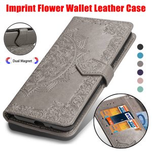 for samsung note 9 note 8 s10 stand case wallet print sun flower leather case for ipphone 11 iphone xs max