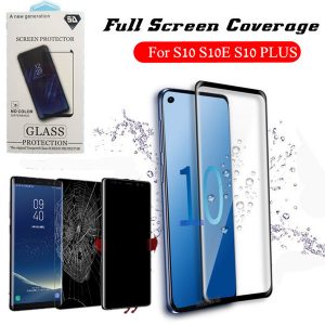 for samsung s10 full curved glass full screen protector glass for samsung galaxy s10 edge s10 plus note 9 with retail package