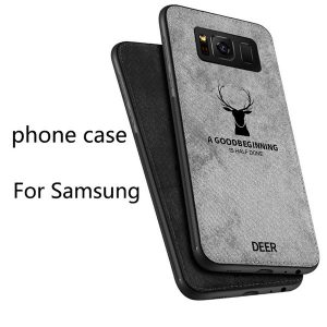 for samsung s8 9 10 plus note8 10 a70 a8+ shell cloth tide brand elk silicone case