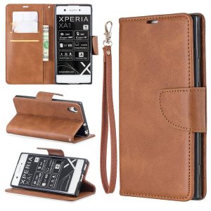 for sony xa1 xz premium xz1 case flip stand wallet leather p colorful frame phone case for iphone