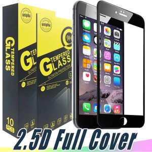 full cover color tempered glass screen protector 9h 2.5d for iphone 11 pro max x xr xs max 7 6 8 plus j3 j7 prime aristo 2 k20 stylo 4 g5 g6