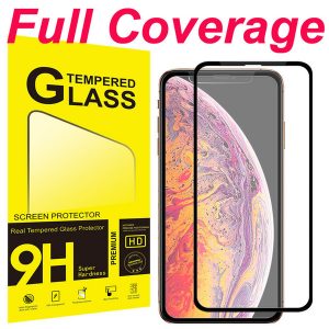 full coverage tempered glass full glue bubble anti scratch shatter proof screen protector for iphone 11 pro xs max xr x 6 6s 7 8 plus