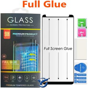 full glue curved glass for samsung galaxy s10 s9 plus s8 s8plus note8 note9 5d curved edge full cover tempered glass phone screen protector