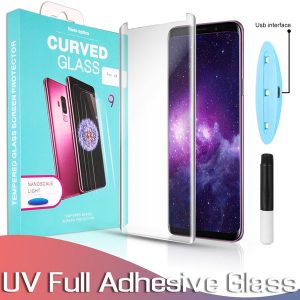 full glue tempered glass for samsung s7 edge note 8 9 case friendly 5d uv full adhesive curved glass for samsung s9 s8 s10 plus note 10 plus