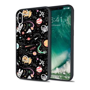 fundas space animal art case for iphone 11 pro xs max xr 8 7 6s plus 5s se 5 case soft silicone cover.